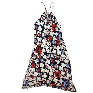 Q2 Collection Womens Navy Floral MIDI Dress 4